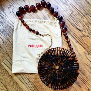 Cult Gaia tortoiseshell Luna crossbody bag!